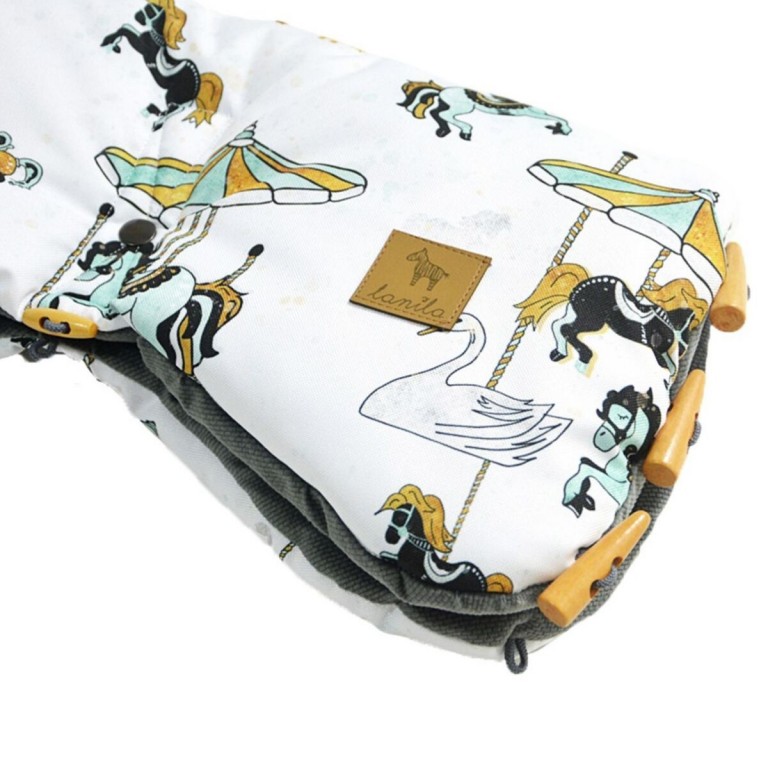 Waterproof Muff Dark Grey Goodnight - Velvet