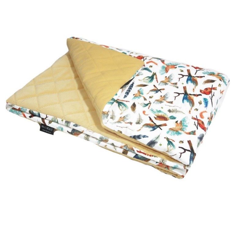 Medium Blanket 75x100cm Banana Birdies - Velvet