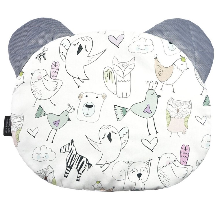 Teddy Pillow Grey Tender Friends - Velvet