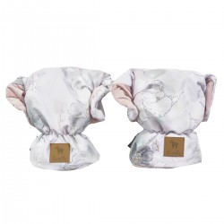 Waterproof Muff/Gloves Sepia Rose Flower Jam Velvet