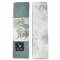 End of collection - Seatbelt Cover Khaki Flower Jam - Velvet
