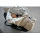 Car Seat Blanket Blue Lazy Leo