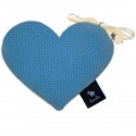 Velvet Mini Heart - Blue