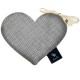 Velvet Mini Heart - Silver