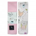 Seatbelt Cover Pink Tender Friends - Velvet