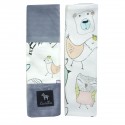 Seatbelt Cover Grey Tender Friends - Velvet