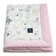 Baby Set Newborn Blanket Velvet 60x70cm + Teddy Pillow Pink Tender Friends