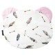 Baby Set Newborn Blanket Velvet 60x70cm + Teddy Pillow Pink Pure