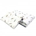 Baby Set Medium Blanket Velvet 75x100cm + Pillow 25x40cm Velvet Grey Pure