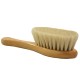 Cradle brush with natural goat fiber