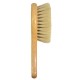 Cradle brush with natural goat fiber