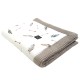 Newborn Blanket 60x70cm Taupe Grey Pure - Waffel