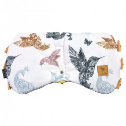 Waterproof Muff Grey Mandala Birds - Velvet