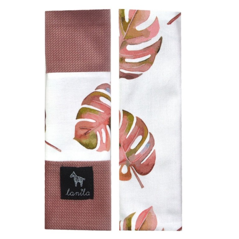 Seatbelt Cover Paloma Monstera - Velvet