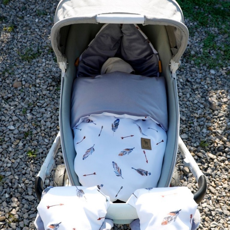 Stroller Bag S/M (0-1 year) Grey Pure Velvet