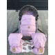 Waterproof Muff/Gloves Pink Lanila Velvet