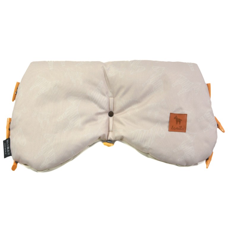 Waterproof Muff Beige Lanila - Velvet
