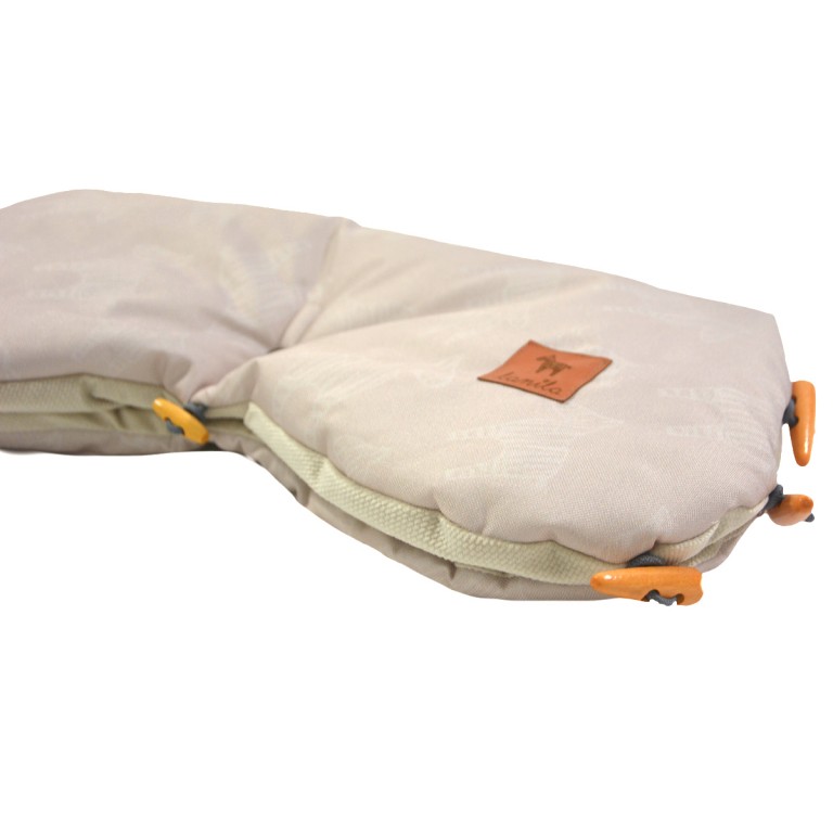 Waterproof Muff Beige Lanila - Velvet