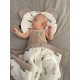 Newborn Blanket 60x70cm Taupe Grey Pure - Waffel