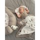 Newborn Blanket 60x70cm Taupe Grey Pure - Waffel