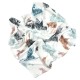 Baby Muslin Swaddle 100% Bamboo 100x120cm Mandala Birds