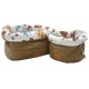Container/Basket Caramel Teddy "M"