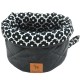 Container/Basket Dark Grey Blossom "S"