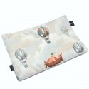 Medium Bed Pillow 25x40 Silver Up in the Air - Velvet