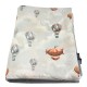 Preschooler Blanket 100x130cm Silver Up in the Air - Velvet