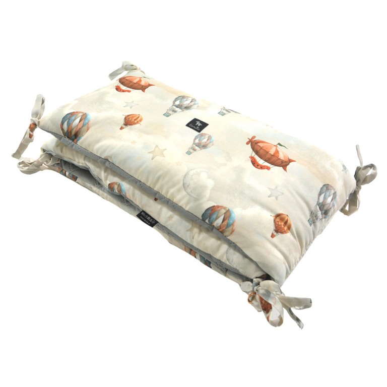 Bed Bumper 60x120cm - Velvet Silver Up in the Air