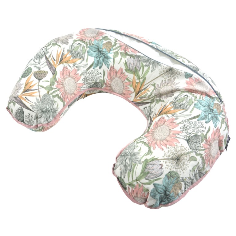 Breastfeeding Pillow Sepia Rose Vintage Meadow - Velvet