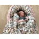 Baby Nest Sepia Rose Vintage Meadow - Velvet
