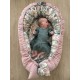 Baby Nest Sepia Rose Vintage Meadow - Velvet