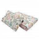 Baby Set Medium Blanket Velvet 75x100cm + Pillow 25x40cm Velvet Sepia Rose Vintage Meadow