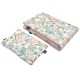 Baby Set Medium Blanket Velvet 75x100cm + Pillow 25x40cm Velvet Sepia Rose Vintage Meadow