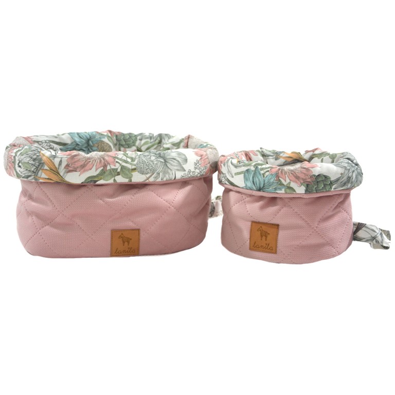 Container Set Sepia Rose Vintage Meadow S and M