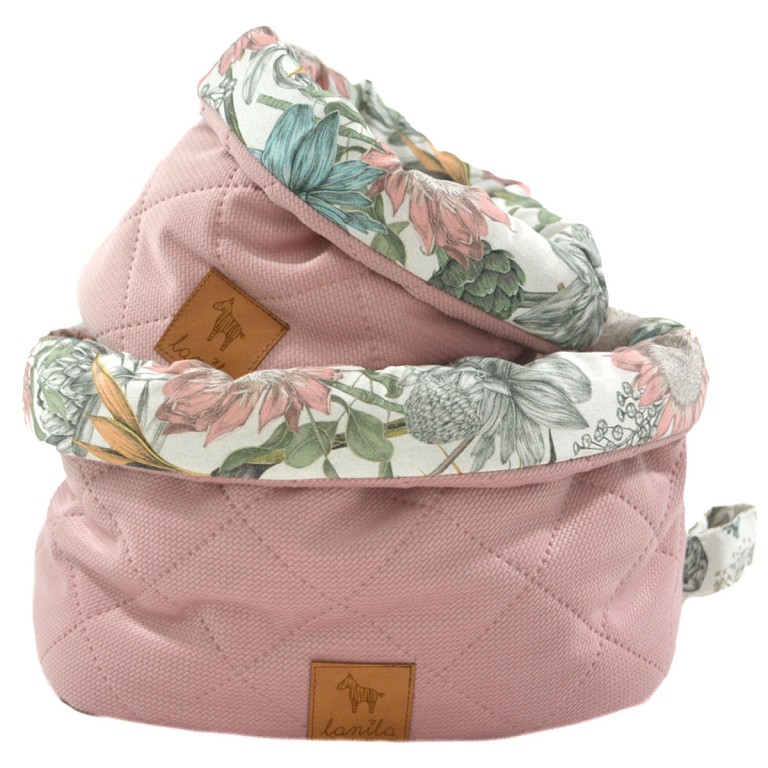 Container Set Sepia Rose Vintage Meadow S and M