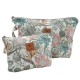 Cosmetic Bag Set Vintage Meadow S and L