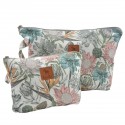 Cosmetic Bag Set Vintage Meadow S and L