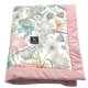 Baby Set Newborn Blanket Velvet 60x70cm + Teddy Pillow Sepia Rose Vintage Meadow
