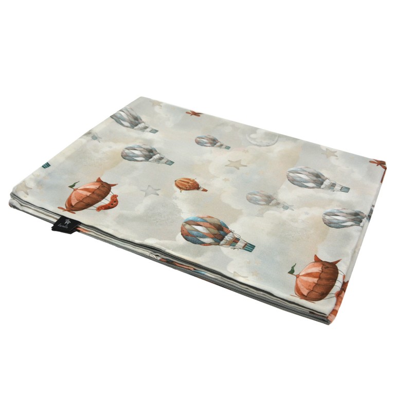 Newborn Blanket Light 75x100 Silver Up in the Air -Velvet