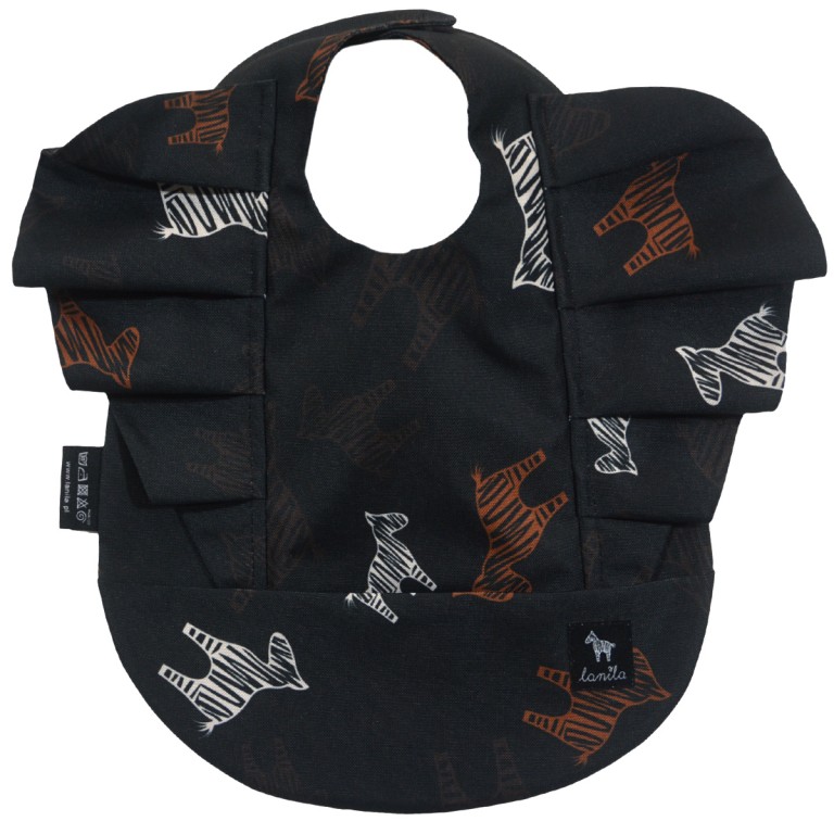 Śliniak z falbanką Follow the Zebra