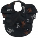Bib with Frill Follow the Zebra