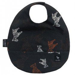 Bib with Pocket Follow the Zebra