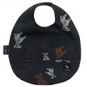 Bib with Pocket Follow the Zebra