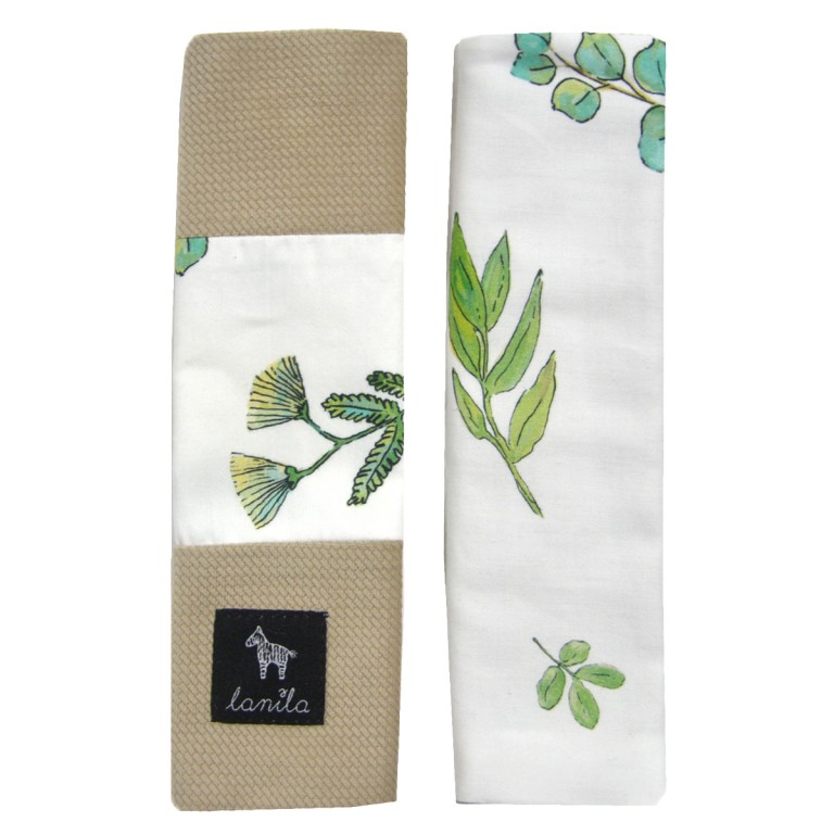 Seatbelt Cover Latte Herbs - Velvet