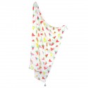 Bamboo Swaddle 75x100cm with fringes Mint Juicy