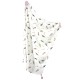 Bamboo Swaddle 75x100cm with fringes Pink Pure