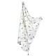 Bamboo Swaddle 75x100cm with fringes Grey Pure