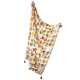 Bamboo Swaddle 100x120cm with fringes Caramel Coco & Banana